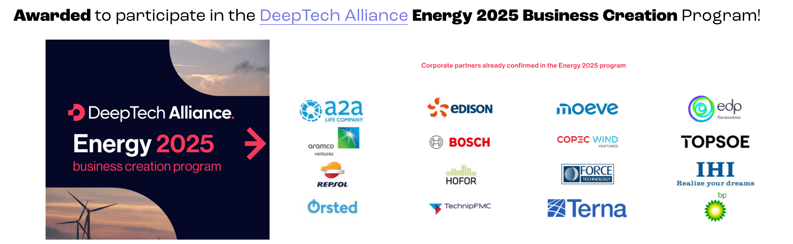 DeepTech Alliance Energy 2025